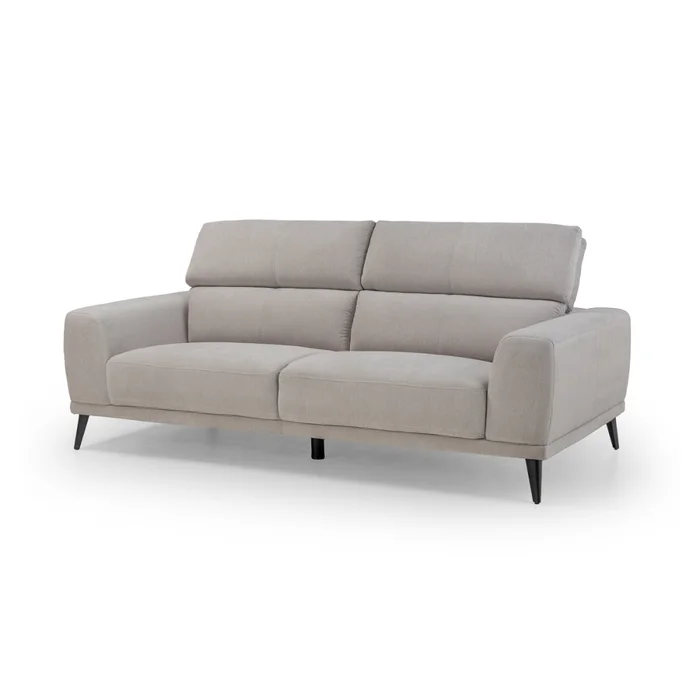 Sofá Keisy - Tela Microfibra - 3 cuerpos - Nikki 6 (Greige) en Gris - Sillones y sofás, Uruguay | NYR