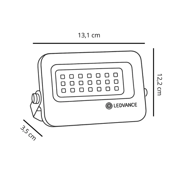 Foco LED LEDVANCE Compact IP66 10W CCT Negro en Negro - Lámparas colgantes, Uruguay | Serlux, vista 6