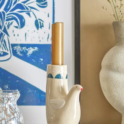 Candelabro Trudy blanco - Decoración, Uruguay | Martinika Deco