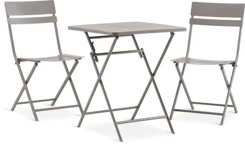 Set de balcón ABORG 60x60 color arena oscuro en Gris - Muebles para el exterior, Uruguay | JYSK