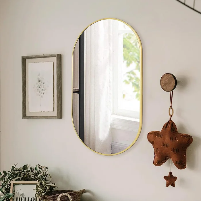 Espejo Ovalado - Dormitorio, Uruguay | Casa Ernesta