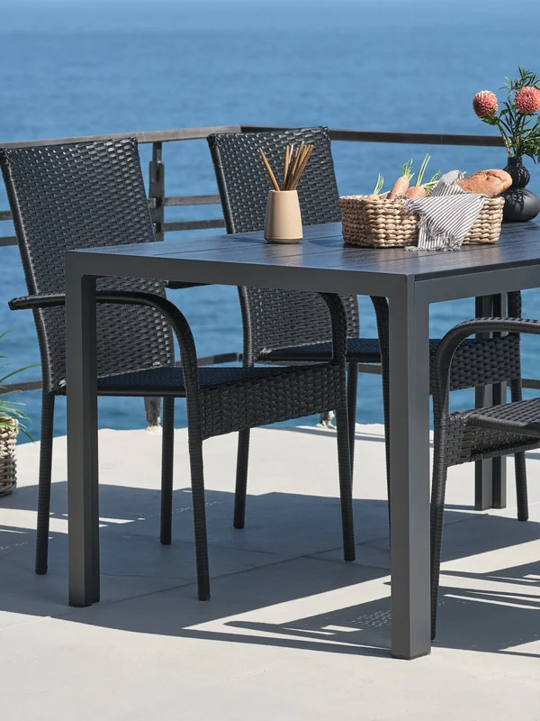 Mesa de jardín MADERUP A90xL150 negro en Negro, Uruguay | JYSK, vista 4