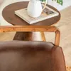 BUTACA WOOLY - WALNUT Y CUERO ITALIANO ENVEJECIDO - Butacas, banquetas y puffs, Uruguay | La Iberica, vista 20 de 22