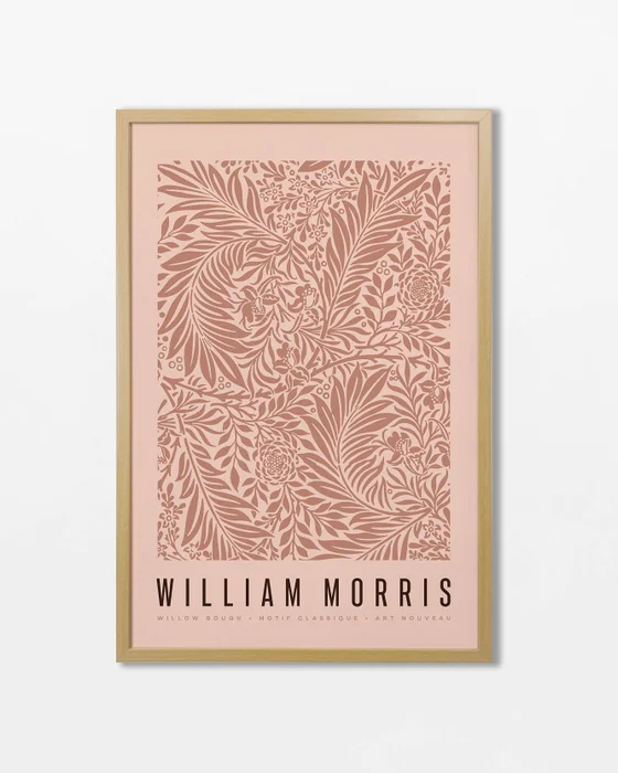 William Morris - Willow bough N.02 en Rosa - Láminas, Uruguay | La Cuadrería