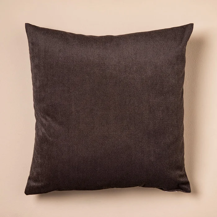 Almohadón Liso Chenille en Marrón - Textiles, Uruguay | Arredo