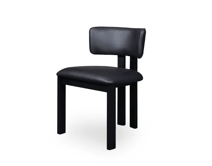 SILLA HANNA ROBLE Y CUERO en Negro - Sillas, Uruguay | Masinfinito Casa, vista 2