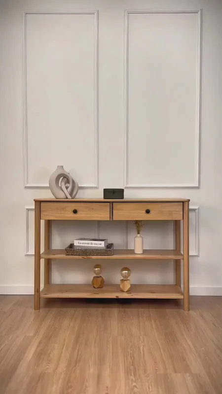 Aparador Recibidor 110CM Apama - Madera Maciza en Madera natural - Aparadores y recibidores, Uruguay | Balton, vista 4