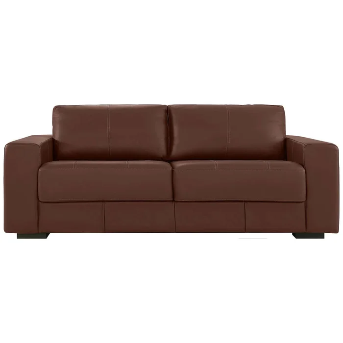 Sillón 3 Cuerpos Cuero-100-natural Marron Texas Caramelo en Marrón - Sillones y sofás, Uruguay | Divino, vista 2