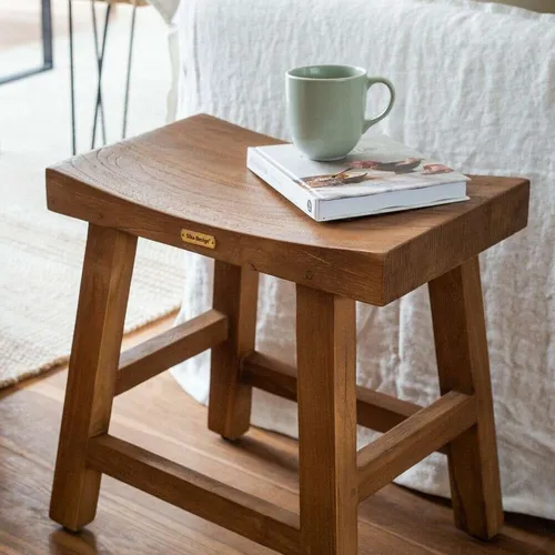 BANQUITO CHARLES TEKA - SIKA DESIGN en Madera natural - Butacas, banquetas y puffs, Uruguay | La Iberica