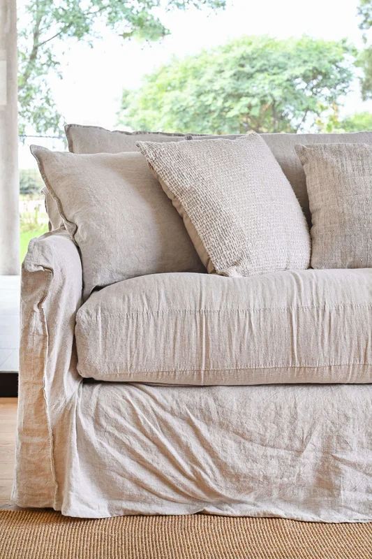 SILLON ALMA XL LINO CRUDO - 2.80 MTS en Blanco - Sillones y sofás, Uruguay | La Iberica, vista 8