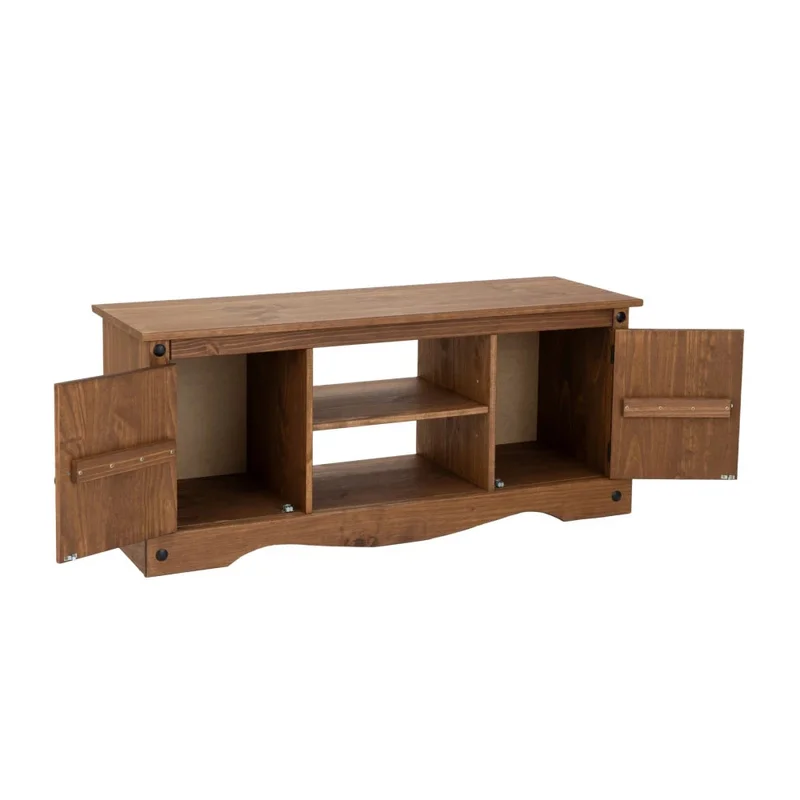 Rack 2 puertas 1 Estante - 160cm- Línea Monterrey - Nogal en Marrón - Muebles para TV, Uruguay | Ecowood, vista 6