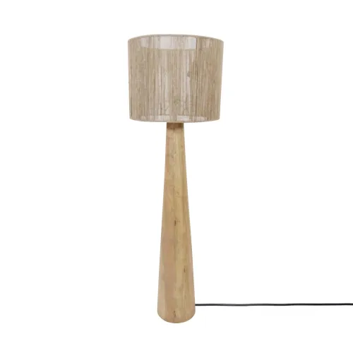 Lámpara de pie Madera y yute Natural/beige Vml-13736 - Lámparas de pie, Uruguay | Le Blanc