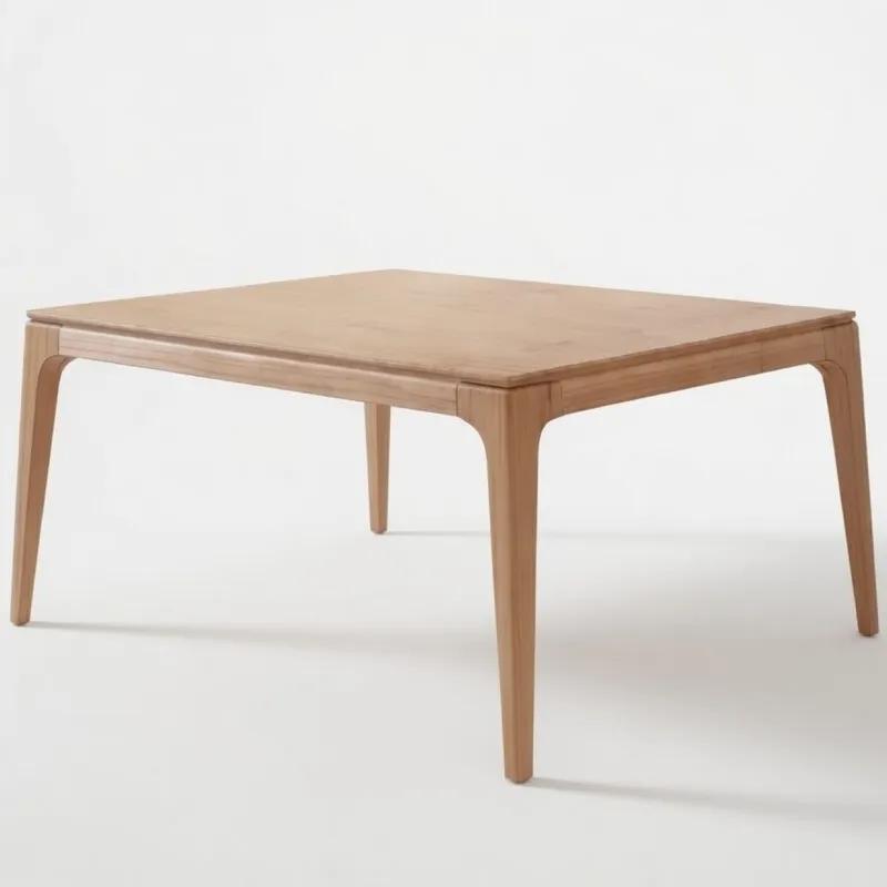 MESA COMEDOR CUADRADA PARA 8 SILLAS - MADERA CINAMOMO en Madera natural - Mesas de comedor, Uruguay | Champagne Home