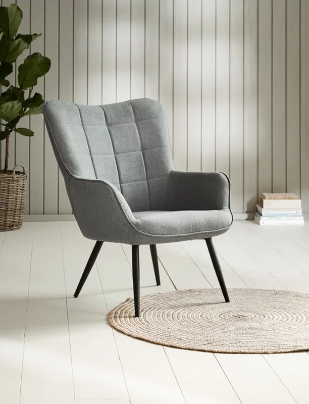 Sillón ULDUM gris/negro en Gris - Butacas, banquetas y puffs, Uruguay | JYSK