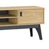 Rack Texas 150cm - Madera Maciza/ Negro - Muebles para TV, Uruguay | Berna home, vista 3 de 5