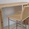 banqueta de barra en cuerda náutica beige y aluminio en Beige - Butacas, banquetas y puffs, Uruguay | Entrecasa, vista 4 de 6
