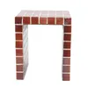 Mesa Lateral Ceramica Rojo Ilios Bordeaux en Rojo - Mesas de living, Uruguay | Divino, vista 3 de 5
