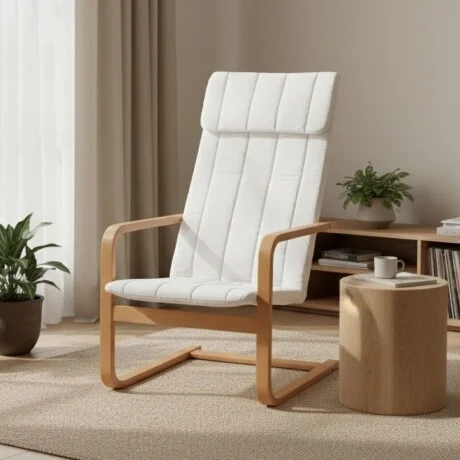 Sillón Flex - Natural en Blanco - Butacas, banquetas y puffs, Uruguay | La Cueva Muebles, vista 4