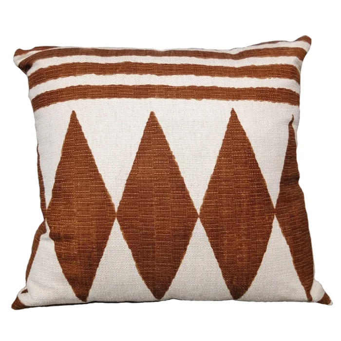 Almohadón Rombo en Blanco - Textiles, Uruguay | Tutto Deco