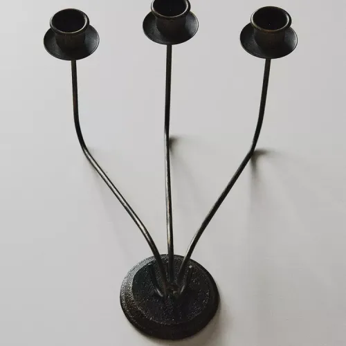 CANDELABRO TRIPLE HIERRO - Velas y Portavelas, Uruguay | Zara Home