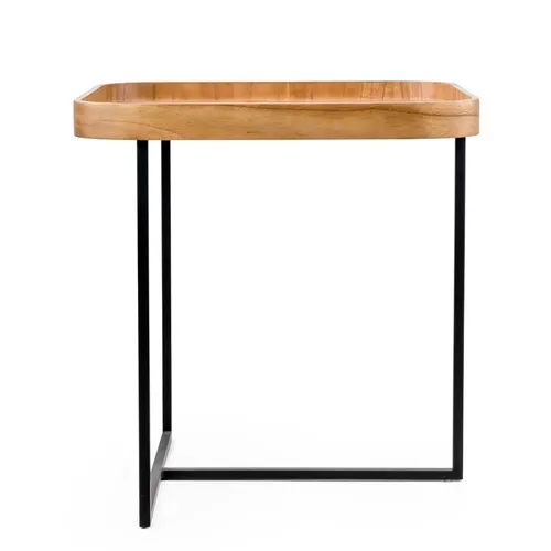 MESA LATERAL LIVE ALTA CINAMOMO NATURAL 55X55X58H CM - Mesas de arrimo, Uruguay | Vinibel