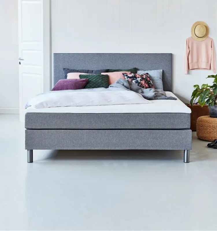 Cama cont Queen 160x200 BASIC C5 Dreamz gr-22 en Gris - Dormitorio, Uruguay | JYSK