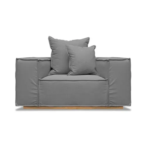 Sillón Luciana 1 cuerpo - Gris en Gris - Sillones y sofás, Uruguay | Samic