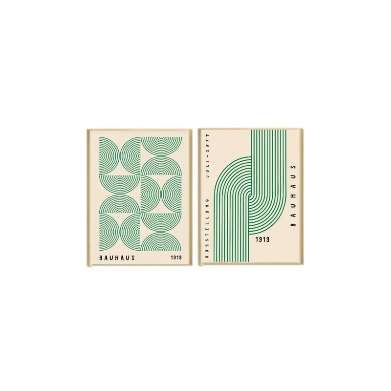 Kit 2 Cuadros - Bauhaus Verde - 40 x 60 - Decoración de pared, Uruguay | Berna home