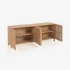 Aparador Beyla de madera maciza y chapa de roble 180 x 71,5 cm FSC 100 % en Madera natural - Aparadores y recibidores, Uruguay | Kavehome, vista 8 de 9