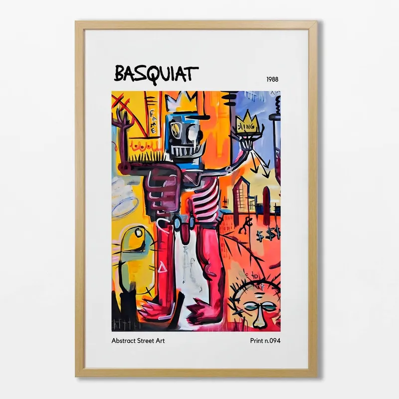 Basquiat - King en Multicolor - Láminas, Uruguay | La Cuadrería