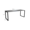 MESA ESCRITORIO INDUSTRIAL PREMIUM DIRECTOR 190CM en Marrón - Bibliotecas, Uruguay | Balton, vista 8 de 9
