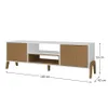 Rack de tv Linea Veneza - Blanco/Miel en Multicolor - Muebles para TV, Uruguay | La Cueva Muebles, vista 3 de 4