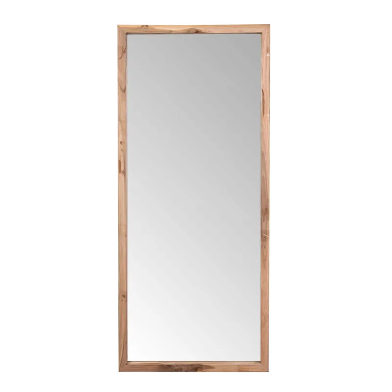 Espejo Pie 60x140cm Madera-de-teca Natural-beige Natural en Madera natural - Espejos, Uruguay | Divino