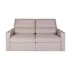 Sofa Retractil 2 Cuerpos Tela Natural-beige Ambar Beige en Beige - Sillones y sofás, Uruguay | Divino, vista 4 de 7