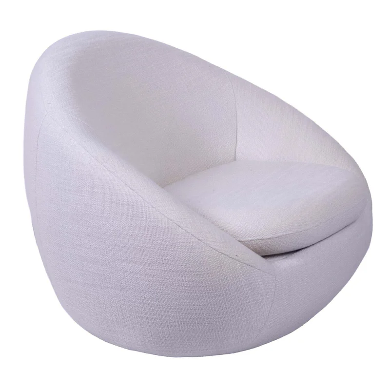 Butaca Giratoria Tela Natural-beige Oslo Beige en Beige - Butacas, banquetas y puffs, Uruguay | Divino, vista 3