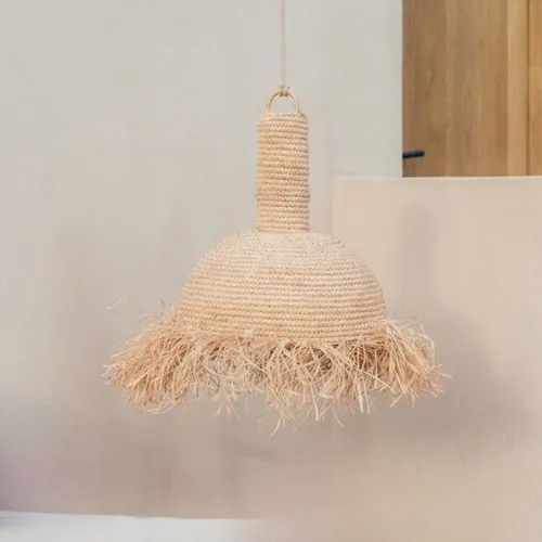 Lámpara Kita Grande en Beige - Lámparas colgantes, Uruguay | Casakos