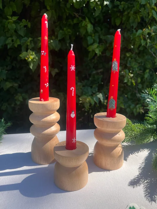 Set candelabros ondas x 3 - Velas y Portavelas, Uruguay | Dreams On Time