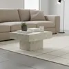 Mesa Ratona Ceramica Natural-beige Santorini Beige en Beige - Mesas de living, Uruguay | Divino, vista 1 de 4