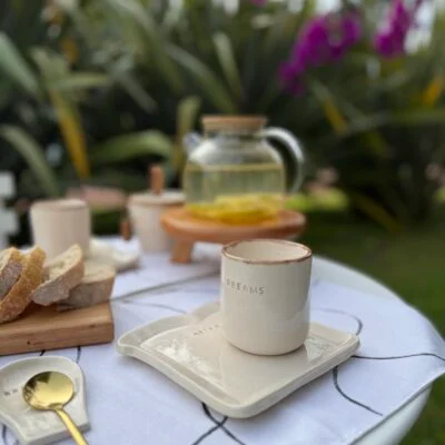 Set vaso y plato tostada en cerámica - Decoración, Uruguay | Dreams On Time, vista 7