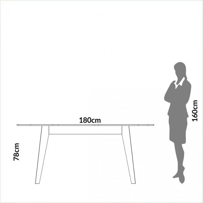 Mesa de Comedor Organica Prisma - 100% MDF en Blanco - Mesas de comedor, Uruguay | Balton, vista 5