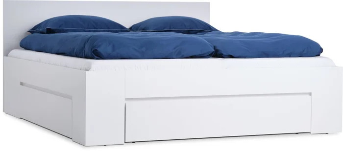 Estructura cama LIMFJORDEN King 180x200 3 cajones blanco en Blanco - Dormitorio, Uruguay | JYSK