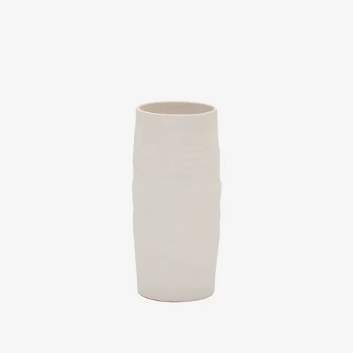 Jarrón Macae de cerámica blanco Ø 27 cm en Blanco - Jarrones, Uruguay | Kavehome