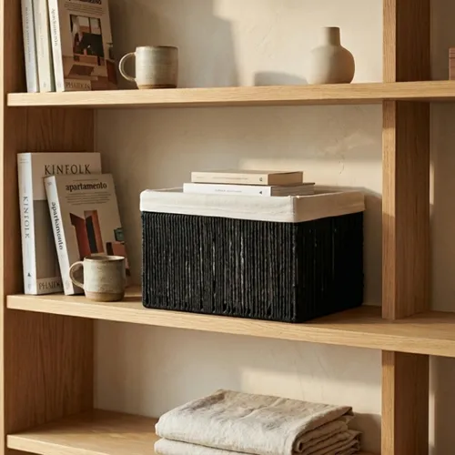 Cesto Urban - L en Negro - Canastos, Uruguay | Buho Store