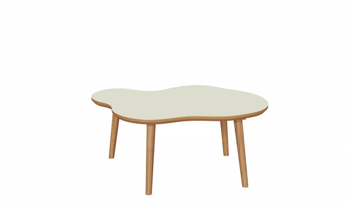 Mesa De Centro Ratona Organica 88CM 100% MDF en Beige - Mesas de living, Uruguay | Balton, vista 5
