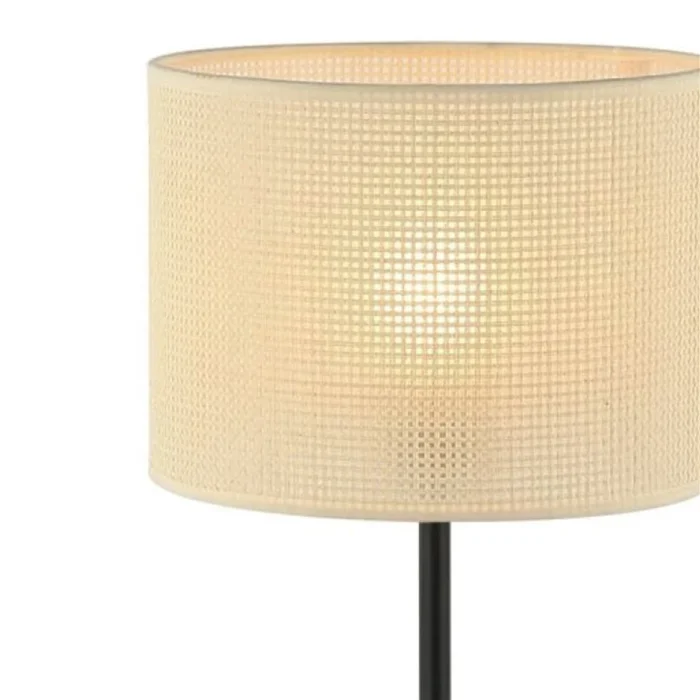 LAMPARA DE MESA D25x45CM TEJIDO/METAL BEIGE/NEGRO en Multicolor - Lámparas de mesa, Uruguay | Koz, vista 3