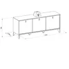 Aparador Recibidor Aura 140cm - Patas en madera maciza - Aparadores y recibidores, Uruguay | Balton, vista 13 de 13