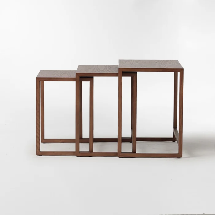 MESA AUXILIAR THE THREE MARRÓN SET x 3 en Marrón - Mesas de comedor, Uruguay | Viasono, vista 3
