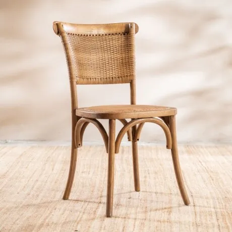 Silla Lía Teca en Madera natural - Sillas, Uruguay | Aihaus