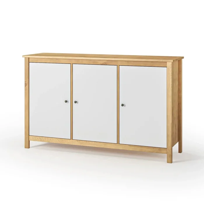 Cómoda Aparador 3 Puertas - Línea Maden - Blanco en Blanco - Aparadores y recibidores, Uruguay | Ecowood, vista 2