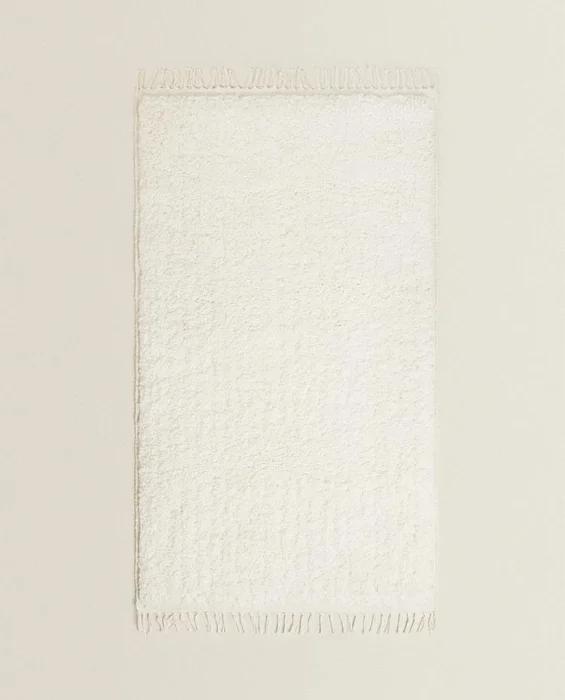 ALFOMBRA RECTANGULAR ALGODÓN TEXTURA en Blanco - Alfombras, Uruguay | Zara Home, vista 3
